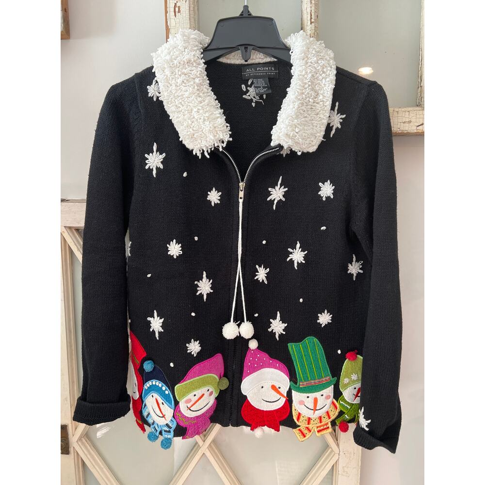 All Points By Reference Size Small Vintage Cardig… - image 1